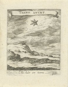 Paysage avec étoile - Albert Flamen