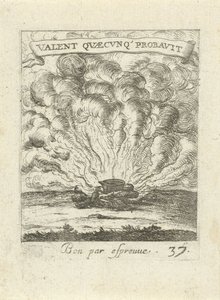 Casserole sur un feu de camp (Devises et emblèmes d