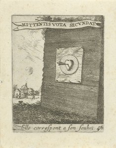 Flèche au milieu d