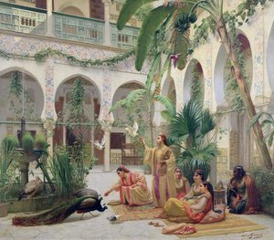 La Cour du Harem - Albert Girard