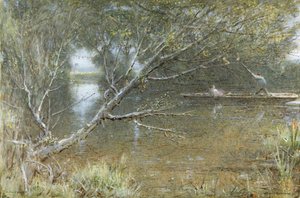 Un Bras Mort de la Tamise - Albert Goodwin