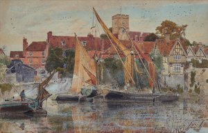 Aylesford sur la Medway - Albert Goodwin