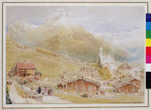 Engelberg, dimanche matin, c.1909-11 - Albert Goodwin