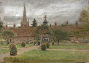 Long Alley Almshouses, Abingdon - Albert Goodwin
