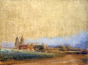 Reculver, Kent - Albert Goodwin