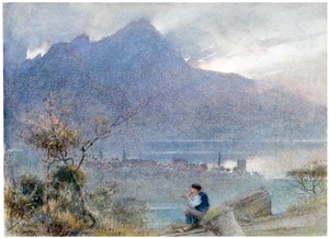 Stansstad et le Pilatus, Suisse, vers 1865-1932