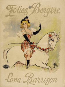 Folies Bergère. Lona Barrison, vers 1895