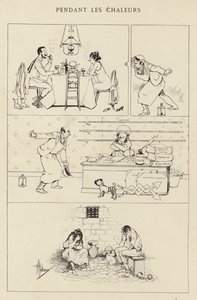 Pendant les chaleurs - Albert Guillaume