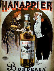 Affiche publicitaire pour la liqueur 