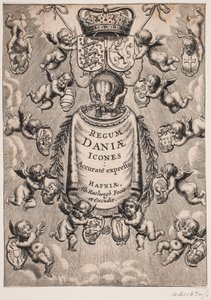 Page de titre de "Regum Daniæ Icones", 1646