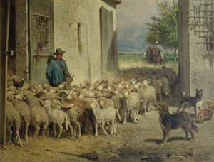 Retour à la bergerie, 1860