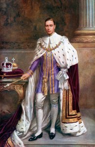 Le roi George VI en robes de couronnement, 1937