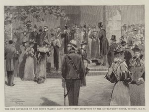 Le Nouveau Gouverneur de Nouvelle-Galles du Sud, Première Réception de Lady Duff à la Maison du Gouvernement, Sydney, Nouvelle-Galles du Sud - Albert Henry Fullwood