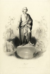 Monument de Mozart à la Mozartplatz, 1842