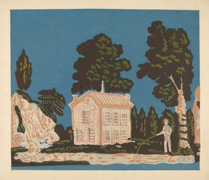 Papier peint pour couverture de boîte à chapeaux, vers 1937 - Albert J. Levone