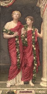 Une guirlande - Albert Joseph Moore