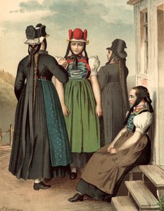 Costume allemand, Baden, St Georgen, Tennenbrunn - Albert Kretschmer
