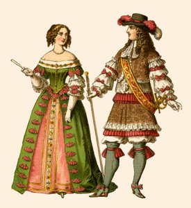 Le roi Louis XIV de France et Marie-Thérèse reine de France