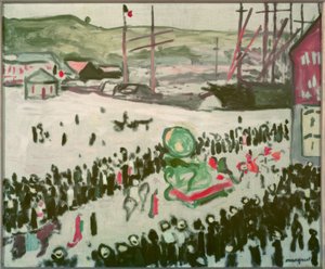 Carnaval sur la plage - Albert Marquet