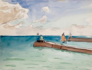 Les Sables d’Olonne, entrée du port - Albert Marquet