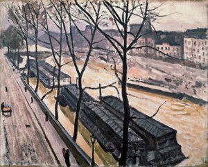 Paris en hiver. Quai Bourbon, 1907