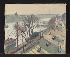 Quai du Louvre, soleil pâle