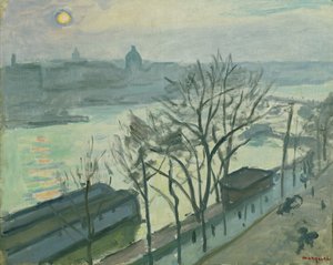 Soleil sur Paris (Soleil vu à travers les arbres), c.1910