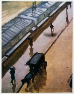 Jour de pluie à Notre-Dame, Paris vers 1905