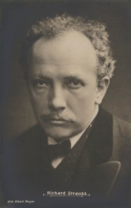Portrait du compositeur Richard Strauss (photo n/b) - Albert Meyer