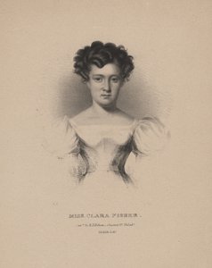 Mlle Clara Fisher, lithographie par C.G. Childs, 1830