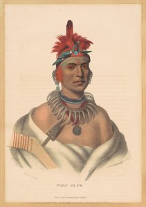 Chon-Ca-Pe - Albert Newsam, after Henry Inman, after Charles Bird King