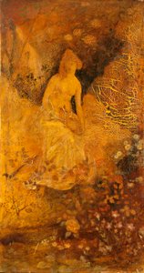 Panneau pour écran : Femme avec un cerf