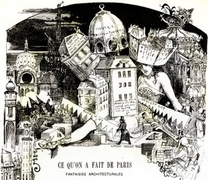 « Ce qu’on a fait de Paris, fantaisies architecturales » - Albert Robida