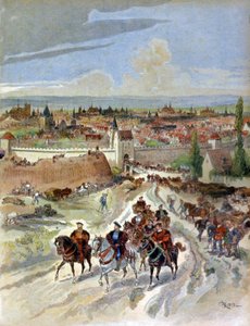 François 1er quittant Paris - Albert Robida