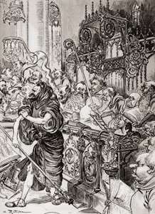 Frère Jean des Entommeures se saisit du bastion de la croix - Albert Robida