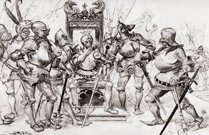 Le conseil des capitaines de Picrochole - Albert Robida
