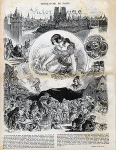 Notre Dame de Paris par Victor Hugo (1802-1885) (Notre-Dame de Paris) dessin d