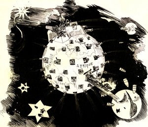 La Terre en guerre - Albert Robida