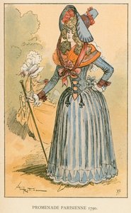 Promenade Parisienne 1790 - Albert Robida