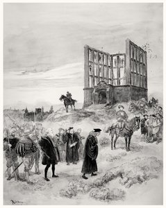 Le surintendant Jacques de Semblançay (c.1445-1527) condamné à mort, montant au gibet de Montfaucon, 1909