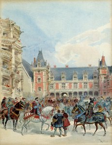 La cour de François Ier au château royal de Blois, avant 1524