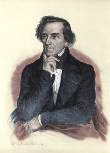 Portrait de Giacomo Meyerbeer, compositeur allemand. Dessin par Albert Rosenthal - Albert Rosenthal