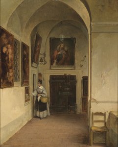 Dans le cloître - Albert Schindler
