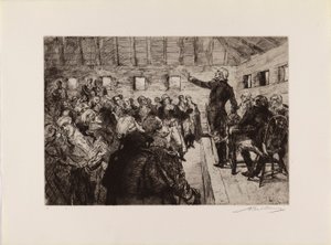 Washington empêche une dictature militaire (extrait du portfolio "The Bicentennial Pageant of George Washington")