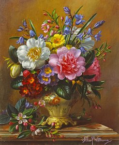 AB1112 Pivoines, Jacinthes des Bois et Primevères