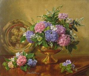 Hortensias et lilas - Albert Williams