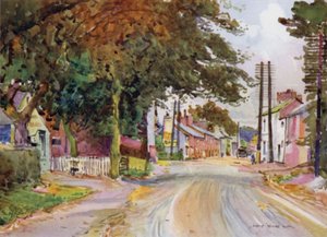Broughton dans le Fylde (lithographie en couleur)