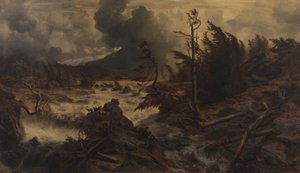 Tempête dans les hautes montagnes - Albert Zimmermann