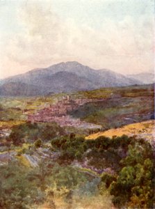 Subiaco depuis le monastère de Saint Benoît - Alberto Pisa