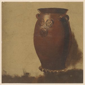 Pot de Cologne sur fond clair - Albertus Steenbergen